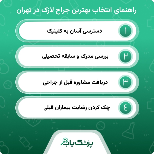 مزایای مراجعه به بهترین جراح لازک در تهران