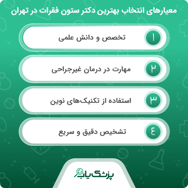 تخصصهای بهترین دکتر ستون فقرات در تهران