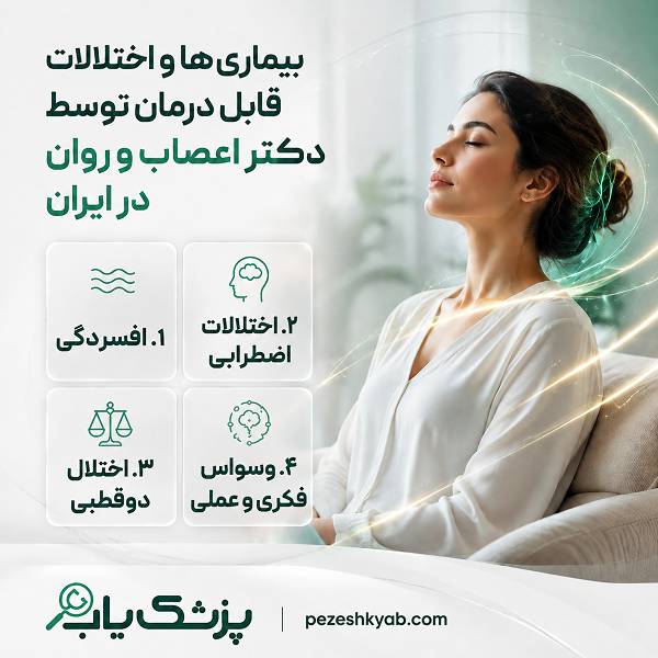 بیماریها و اختلالات قابل درمان توسط دکتر اعصاب و روان در ایران