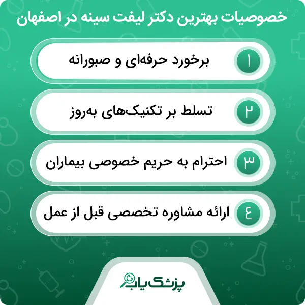 مزایای انجام لیفت سینه نزد بهترین دکتر لیفت سینه در اصفهان