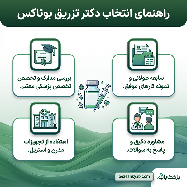 راهنمای انتخاب دکتر تزریق بوتاکس