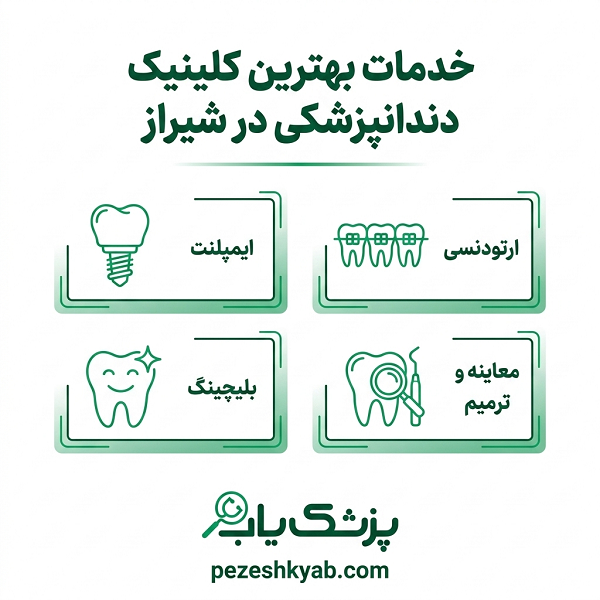 خدمات بهترین کلینیک دندانپزشکی در شیراز