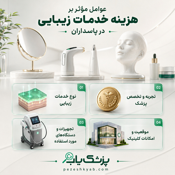 عوامل مؤثر بر هزینه خدمات زیبایی در پاسداران