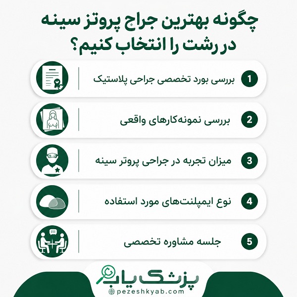 چگونه بهترین جراح پروتز سینه در رشت را انتخاب کنیم؟