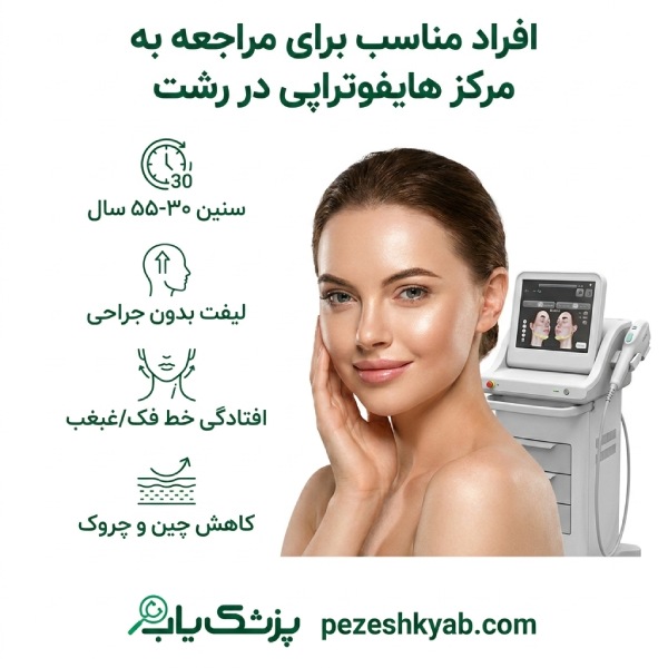 افراد مناسب برای مراجعه به مرکز هایفوتراپی در رشت