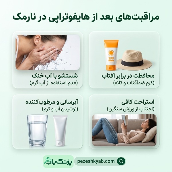 مراقبت های بعد از هایفوتراپی در نارمک