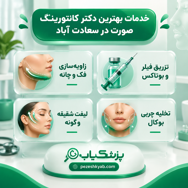 خدمات بهترین دکتر کانتورینگ صورت در سعادت آباد