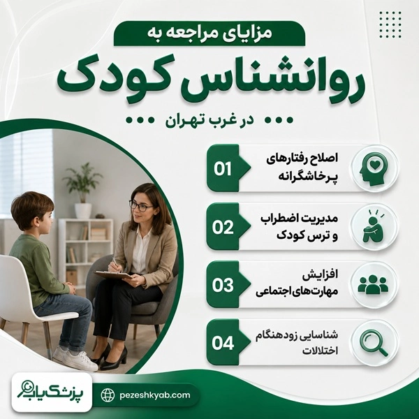 مزایای مراجعه به روانشناس کودک در غرب تهران
