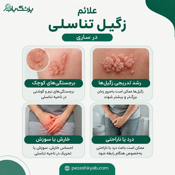 علائم زگیل تناسلی در ساری