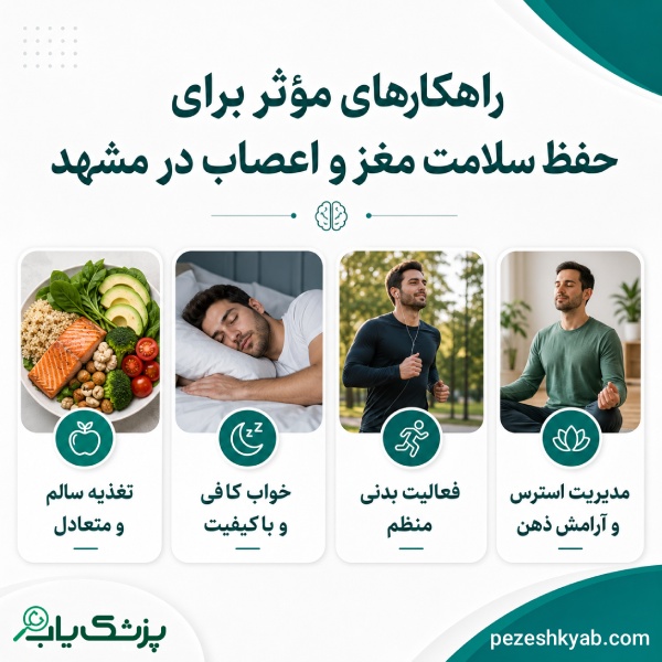 راهکارهای مؤثر حفظ سلامت مغز و اعصاب در مشهد