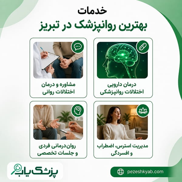 خدمات بهترین روانپزشک در تبریز