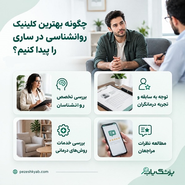 چگونه بهترین کلینیک روانشناسی در ساری را پیدا کنیم؟