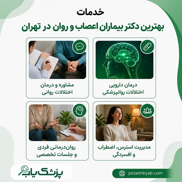 خدمات بهترین دکتر بیماران اعصاب و روان در تهران