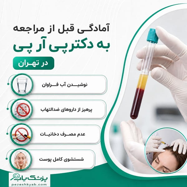 آمادگی قبل از مراجعه به دکتر پی آر پی در تهران